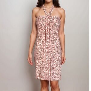 2/$30 Soma Mini Sun Dress Sz M  Neck Tie Beach Summer Resort